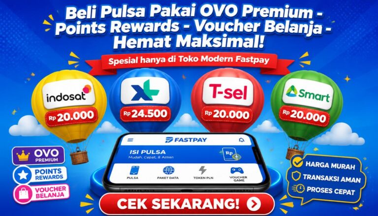 Beli Pulsa Pakai OVO Premium Points Rewards Voucher Belanja Hemat Maksimal