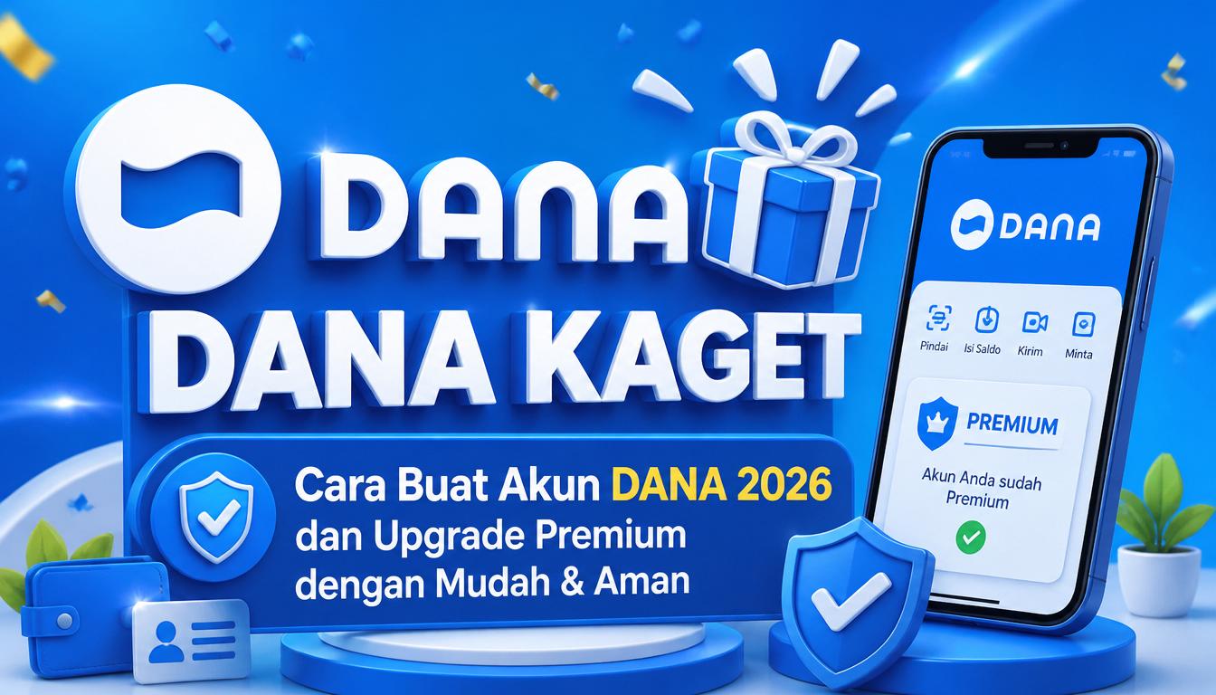Cara Buat Akun DANA 2026 dan Upgrade Premium dengan Mudah & Aman