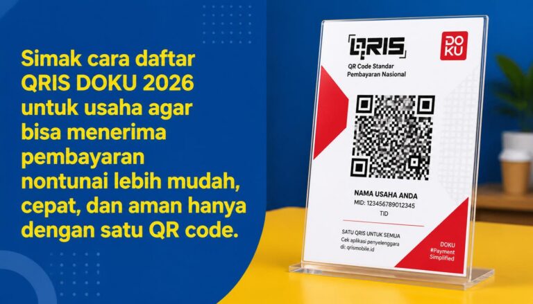 Cara Daftar QRIS DOKU 2026, Terima Pembayaran Nontunai Jadi Mudah