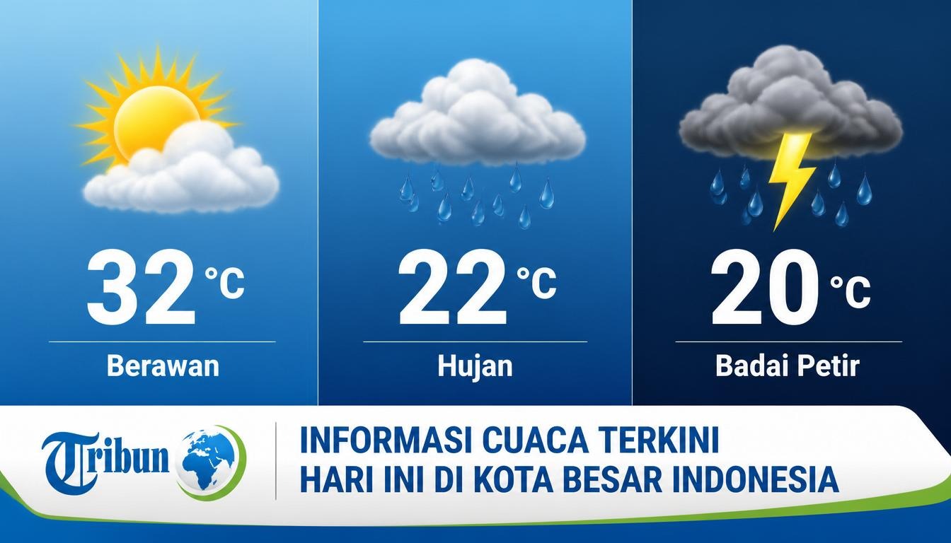 Informasi Cuaca Terkini Hari Ini di Kota Besar Indonesia
