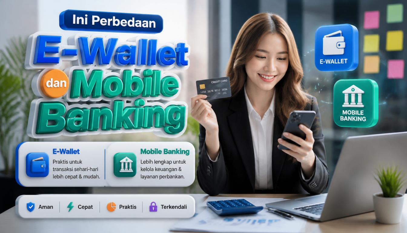 Ini Perbedaan E Wallet dan Mobile Banking