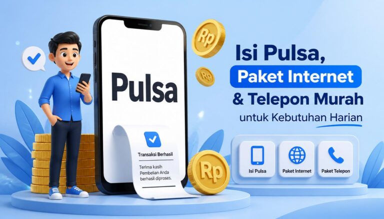 Isi Pulsa, Paket Internet & Telepon Murah untuk Kebutuhan Harian
