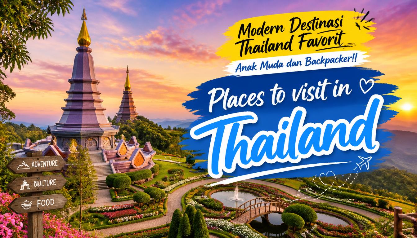 Modern Destinasi Thailand Favorit Anak Muda dan Backpacker
