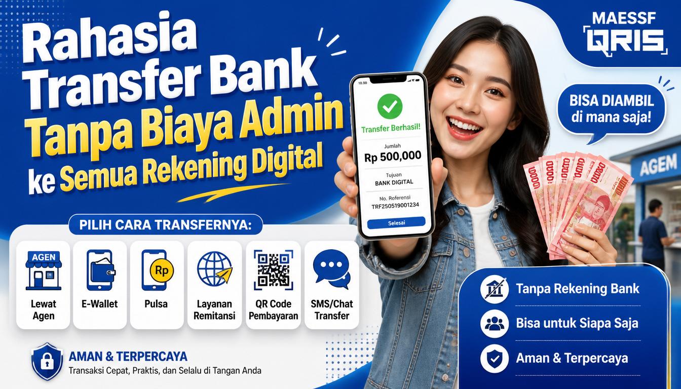 Rahasia Transfer Bank Tanpa Biaya Admin ke Semua Rekening Digital