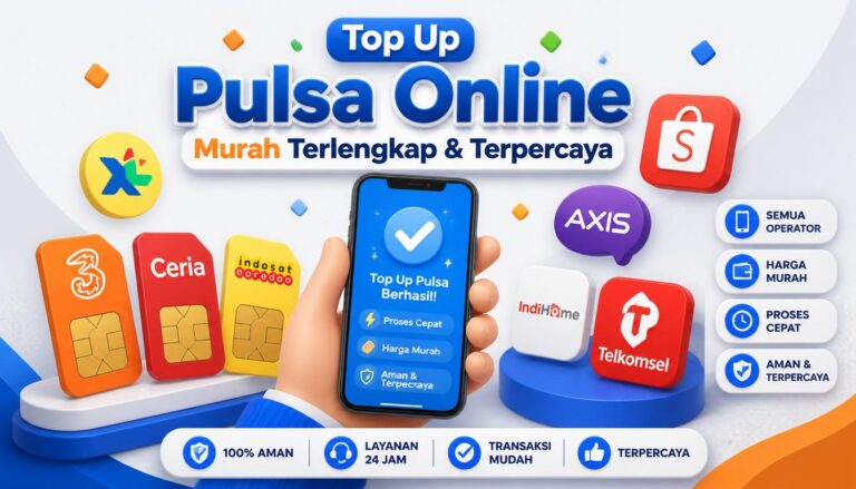 Top Up Pulsa Online Murah Terlengkap & Terpercaya