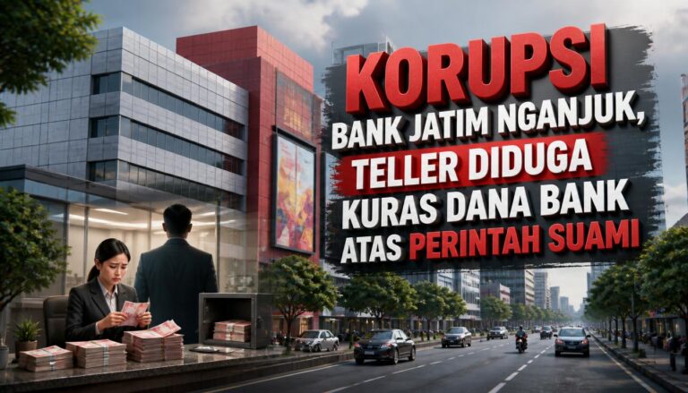 Korupsi Bank Jatim Nganjuk, Teller Diduga Kuras Dana Bank atas Perintah Suami