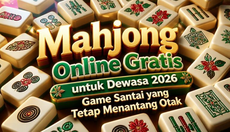 Mahjong Online Gratis untuk Dewasa 2026, Game Santai yang Tetap Menantang Otak