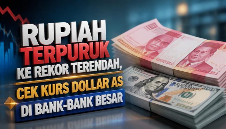Rupiah Terpuruk ke Rekor Terendah, Cek Kurs Dollar AS di Bank bank Besar