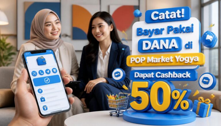 Bayar Pakai DANA di POP Market Yogya Dapat Cashback 50% Lebih Hemat