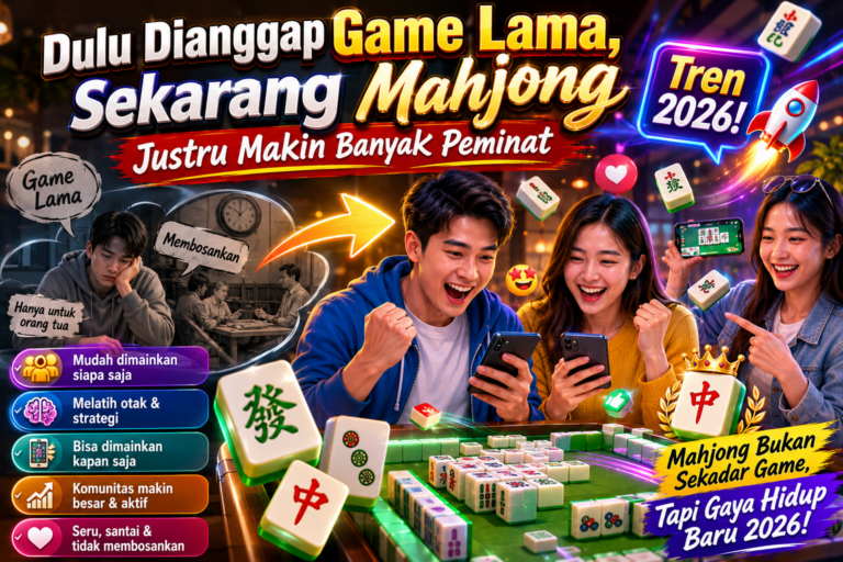 Dulu Dianggap Game Lama, Sekarang Mahjong Justru Makin Banyak Peminat