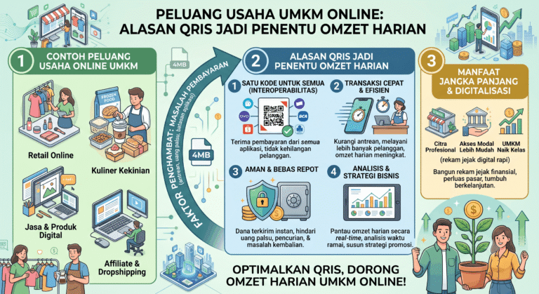 ilustrasi gambar QRIS untuk UMKM