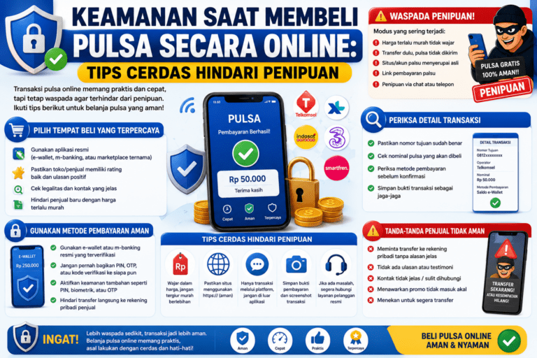 Keamanan Saat Membeli Pulsa Secara Online