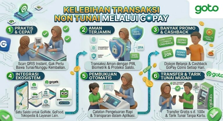 Kelebihan Transaksi Non Tunai melalui GoPay
