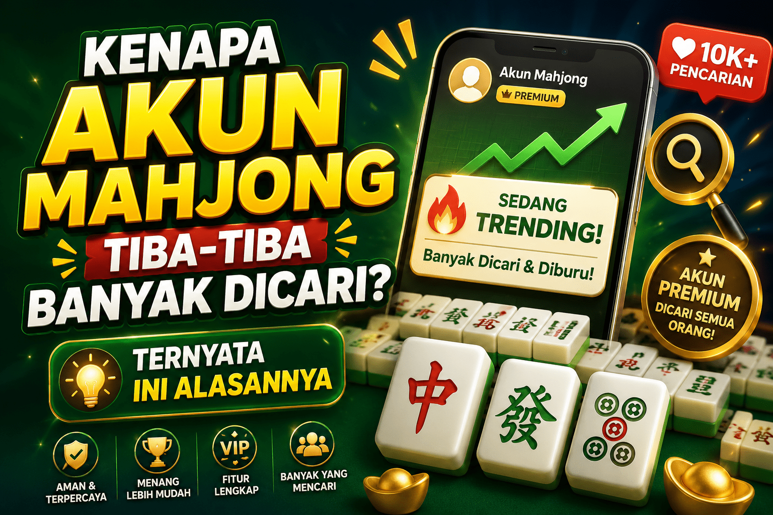 Kenapa Akun Mahjong Tiba Tiba Banyak Dicari