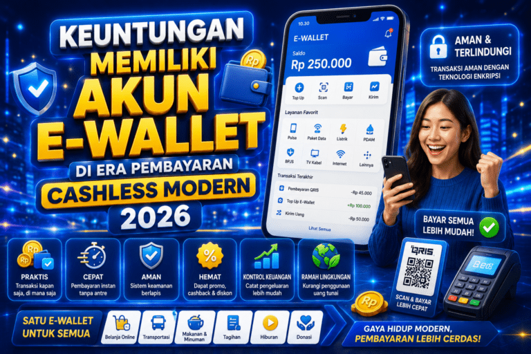 Keuntungan Memiliki Akun E Wallet di Era Pembayaran Cashless Modern