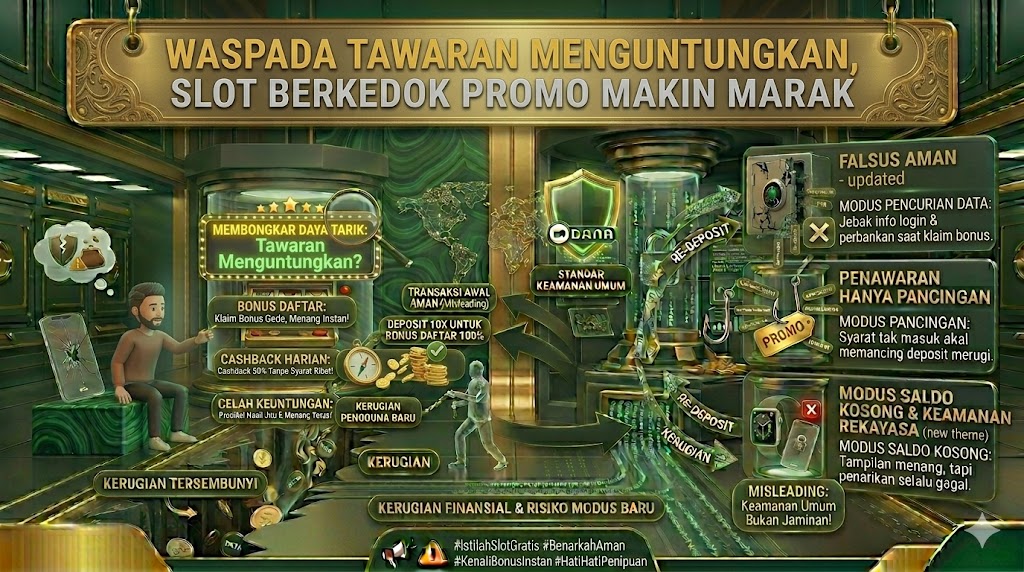 Waspada Tawaran Menguntungkan, Slot Berkedok Promo Makin Marak
